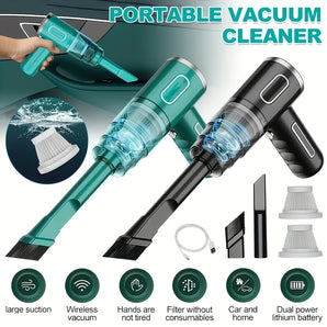 120W Super Strong Wireless Car Vacuum Cleaner