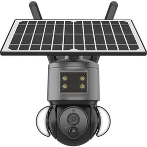 Solar Powered Battery 3MP 2K Floodlight PTZ Camera