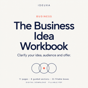 The Business Idea Workbook — Fillable PDF